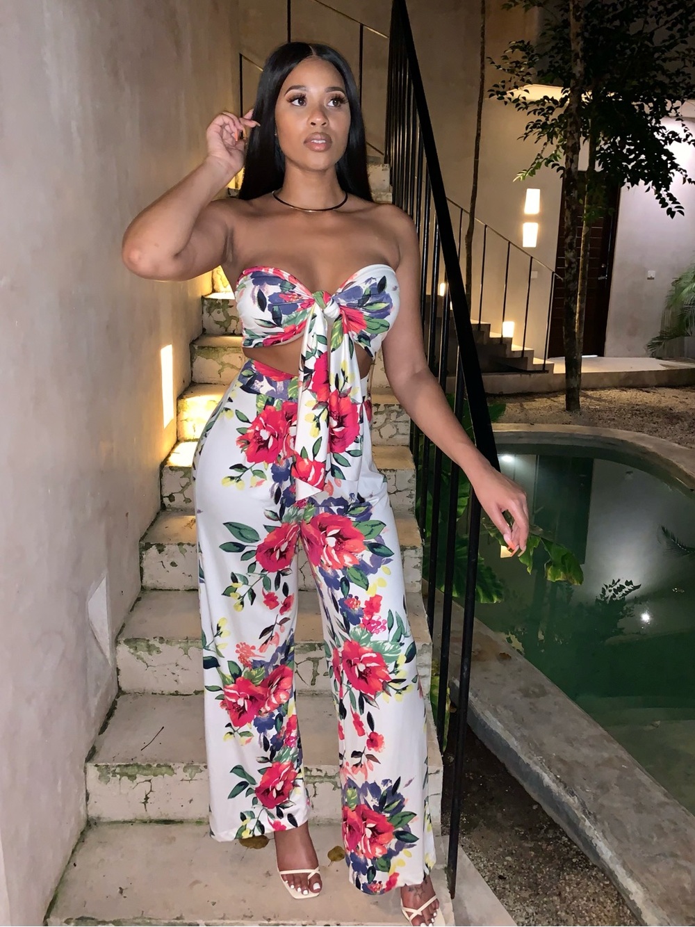 JLUX LABEL Floral Two-Piece Set